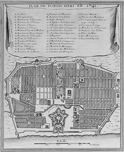 [picture of Pondicherry map 1741]